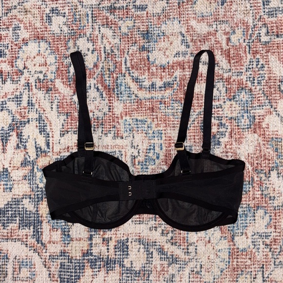 Cuup The Balconette Mesh Bra in Black SZ 32D NWOT - Picture 4 of 5